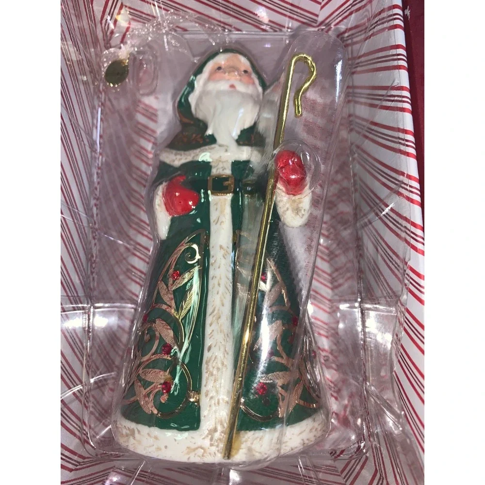 Hallmark Keepsake Festive Santa 2016 Porcelain Ornament Edythe Kegrize QGO1464